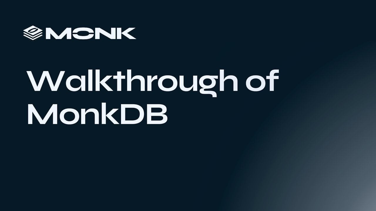 MonkDB Walk-Through Tutorial